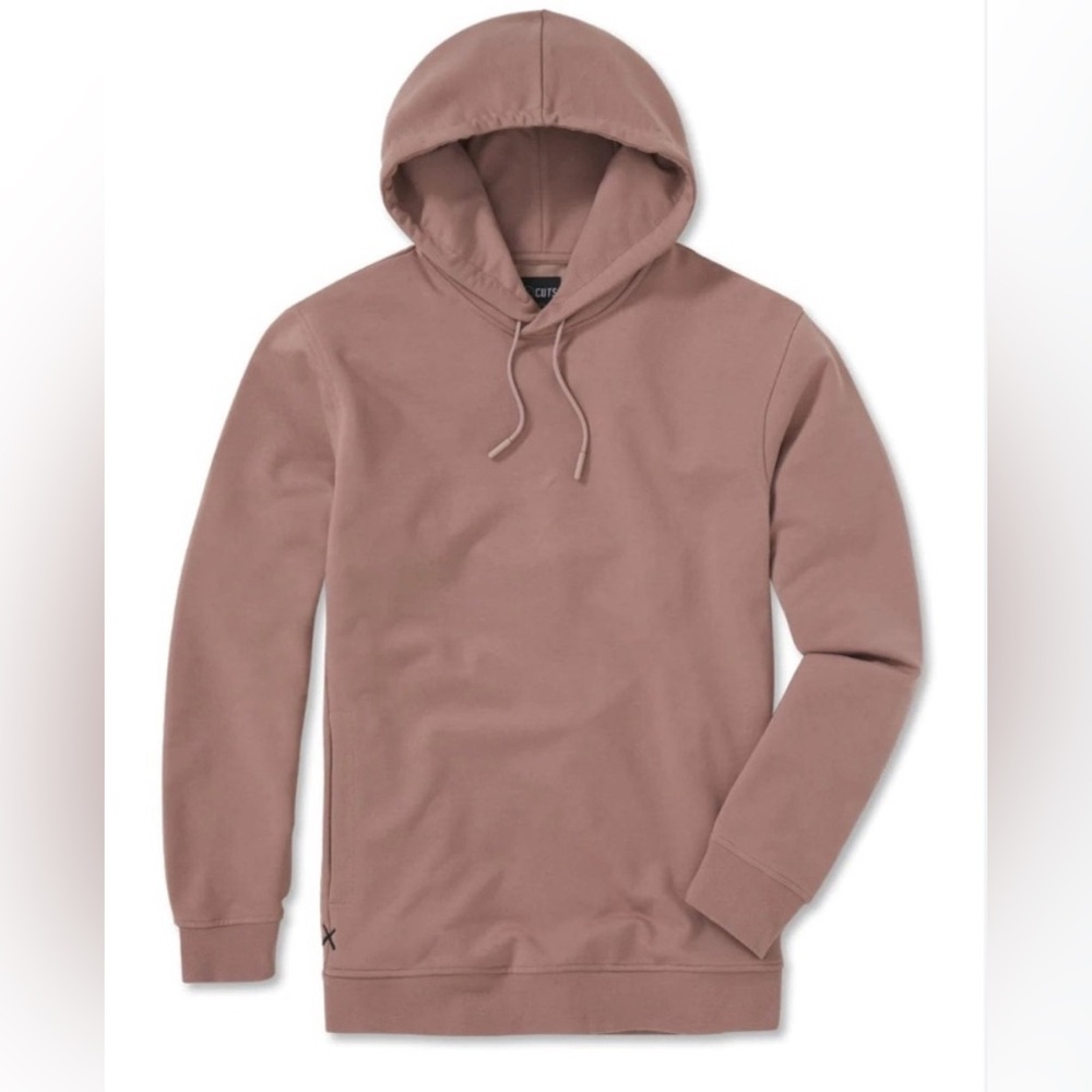Cuts Men’s Classic Fit Hoodie Sweatshirt - XL - Mauve